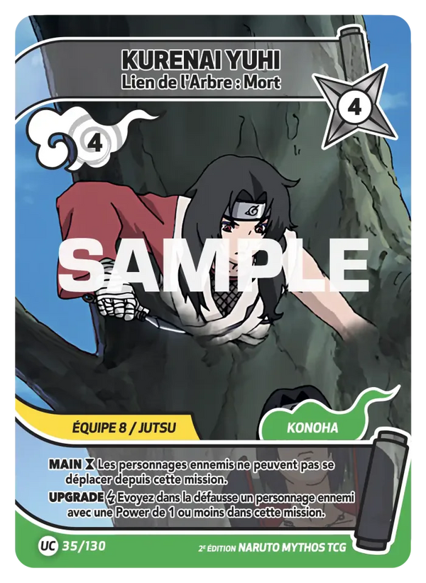 Kurenai Yuhi — Lien de l'Arbre : Mort (Naruto Mythos 035/130)