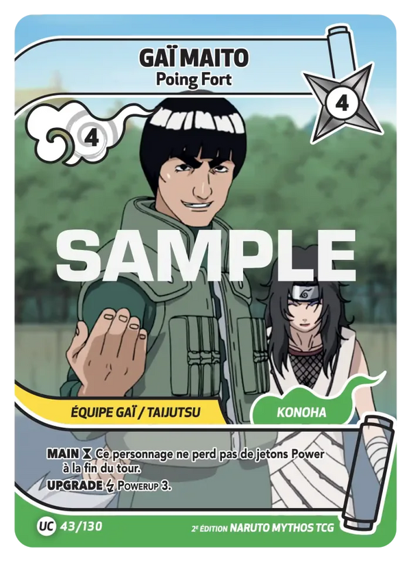Gaï Maito — Poing Fort (Naruto Mythos 043/130)