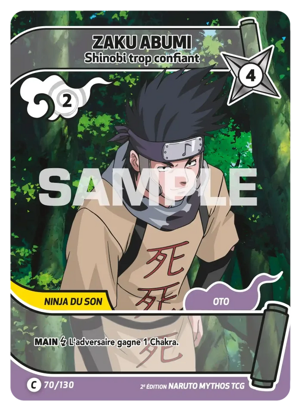 Zaku Abumi — Shinobi trop confiant (Naruto Mythos 070/130)