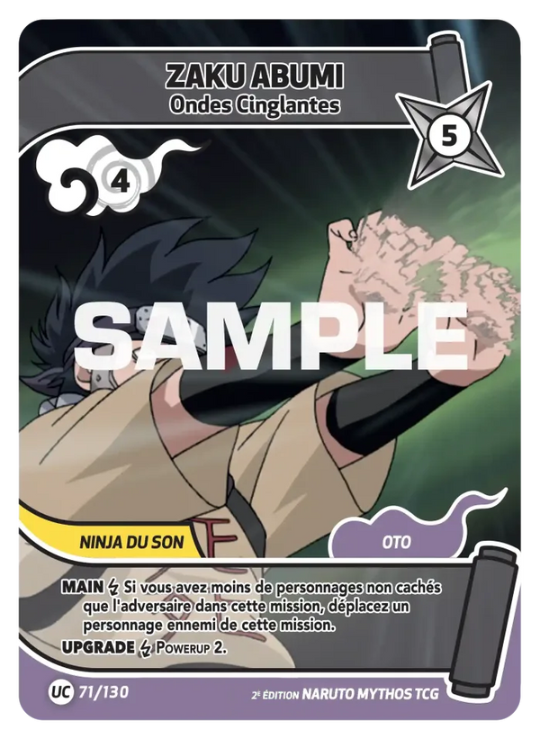 Zaku Abumi — Ondes Cinglantes (Naruto Mythos 071/130)
