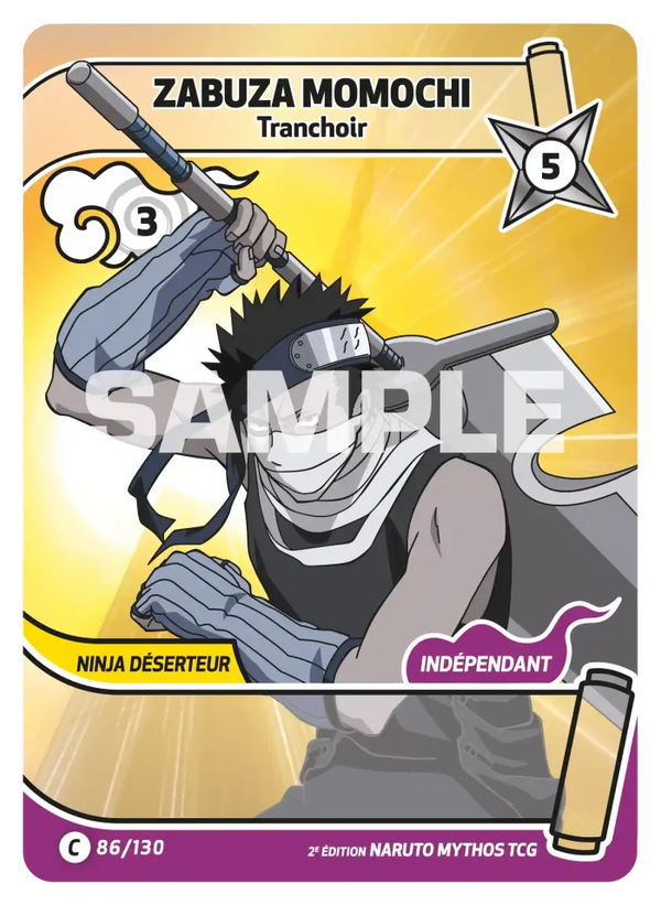 Zabuza Momochi — Tranchoir (Naruto Mythos 086/130)