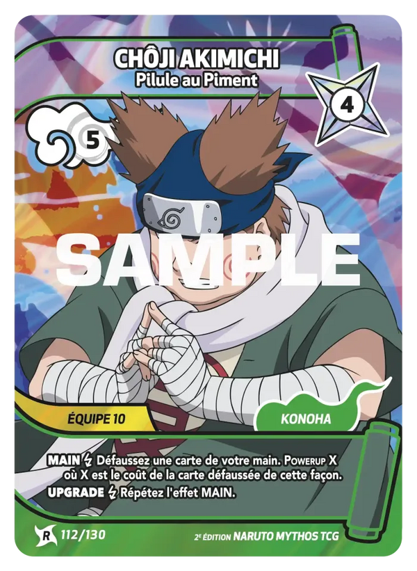 Chôji Akimichi — Pilule au Piment (Naruto Mythos 112/130)