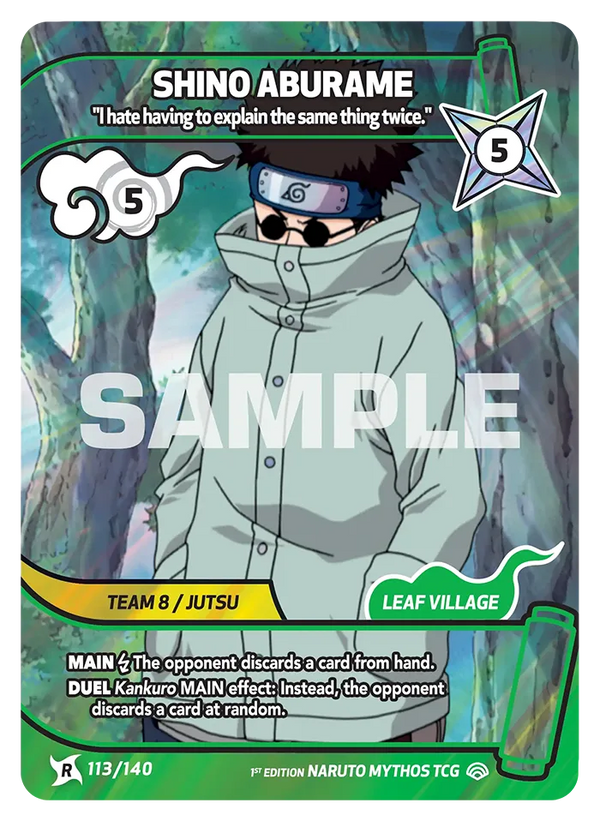 Shino Aburame — « Je déteste devoir expliquer deux fois la même chose. » (Naruto Mythos 113/140)