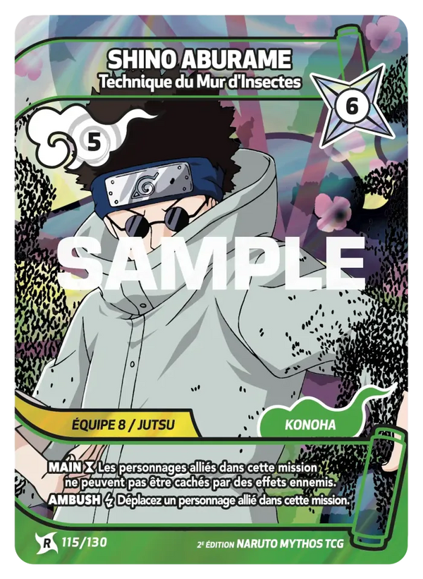 Shino Aburame — Technique du Mur d'Insectes (Naruto Mythos 115/130)
