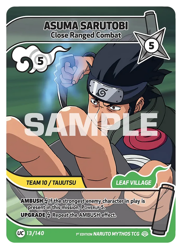 Asuma Sarutobi — Combat Rapproché (Naruto Mythos 013/140)