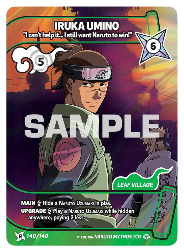 Iruka Umino — « Je n'y peux rien… Je veux quand même que Naruto gagne ! » (Naruto Mythos 140/140)