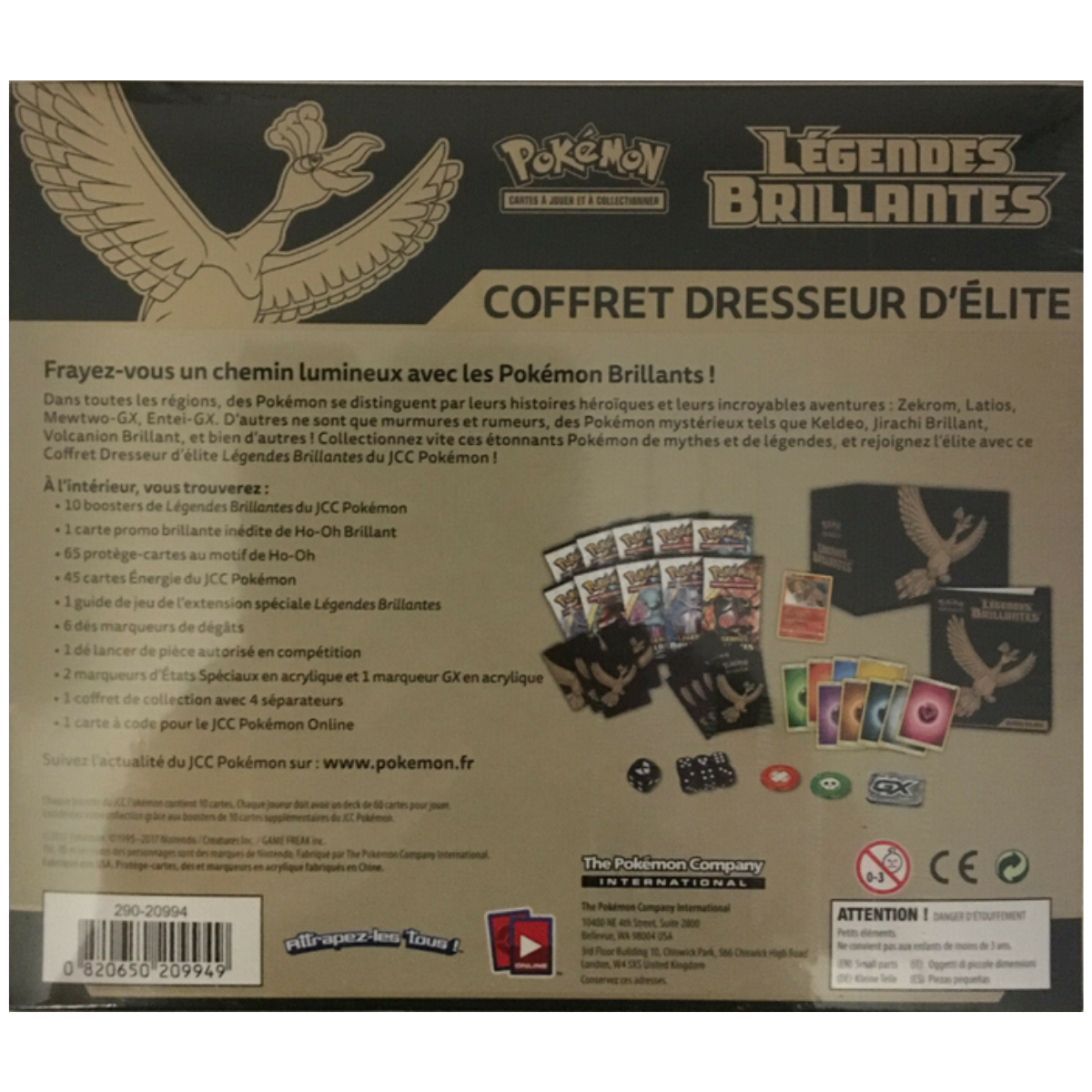 ETB - Légendes Brillantes — Verso