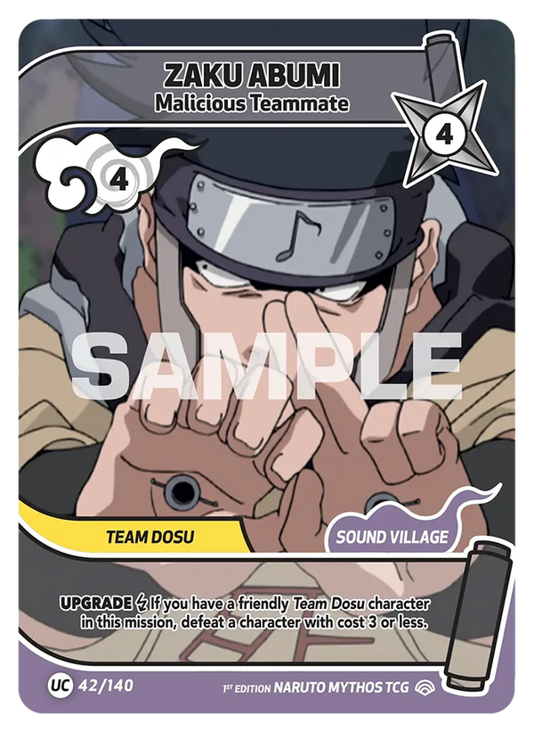 Zaku Abumi — Coéquipier Malveillant (Naruto Mythos 042/140)