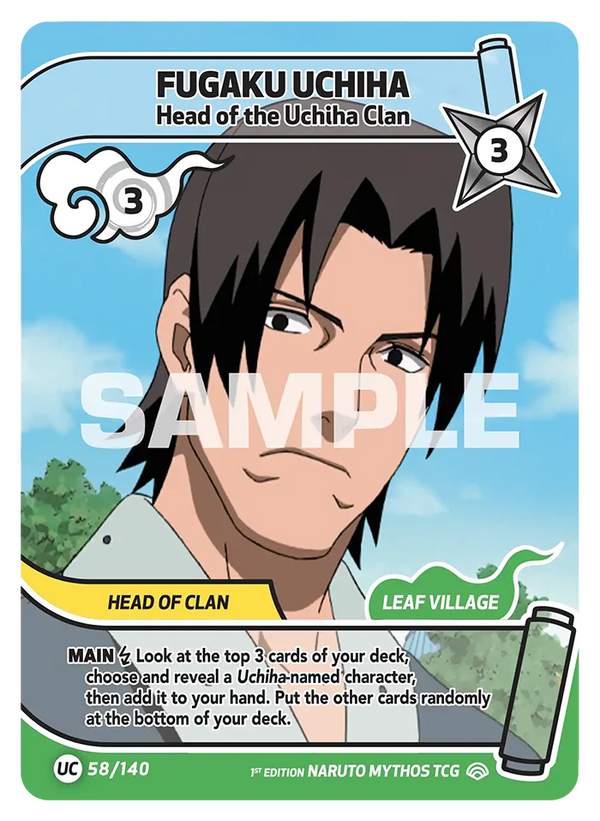 Fugaku Uchiwa — Chef du Clan Uchiwa (Naruto Mythos 058/140)
