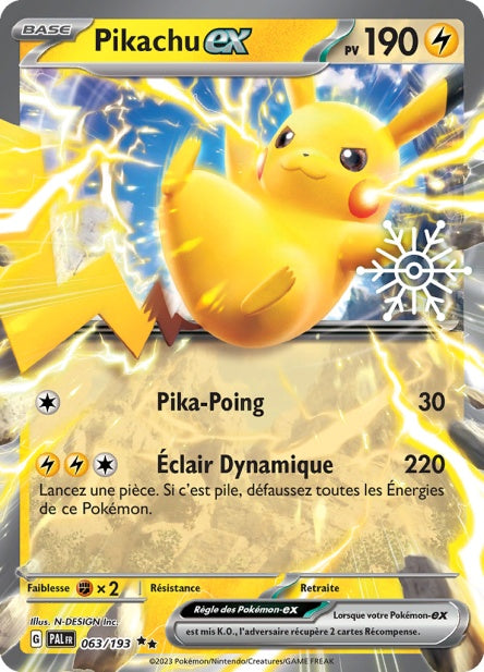 Pikachu ex 063/193 Calendrier des Fêtes 2024