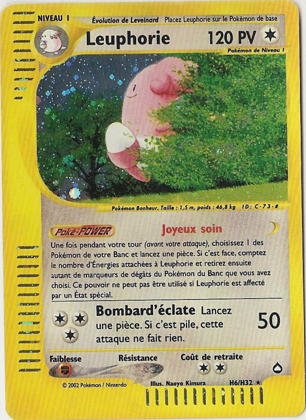 Leuphorie H06 - Aquapolis - Carte Pokémon