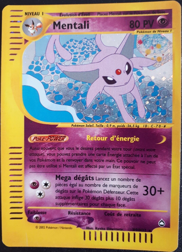 Mentali H09 - Aquapolis - Carte Pokémon
