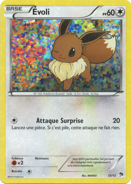 Évoli — Carte Pokémon 12 Collection McDonald's 2013