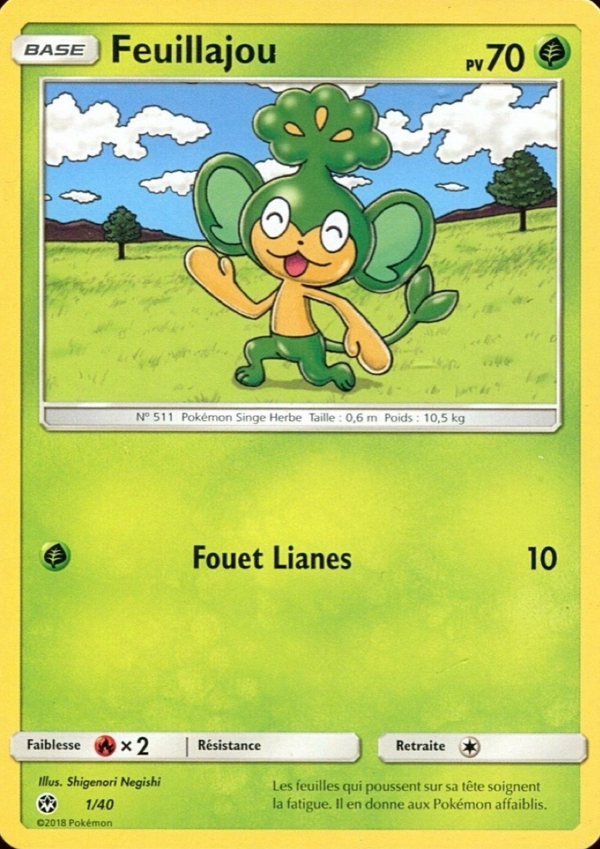 Feuillajou — Carte Pokémon 1 Collection McDonald's 2018