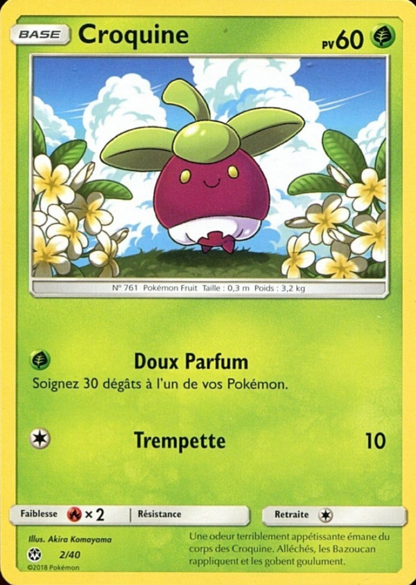 002/040 - Croquine — Carte Pokémon Collection McDonald's 2018 2/40