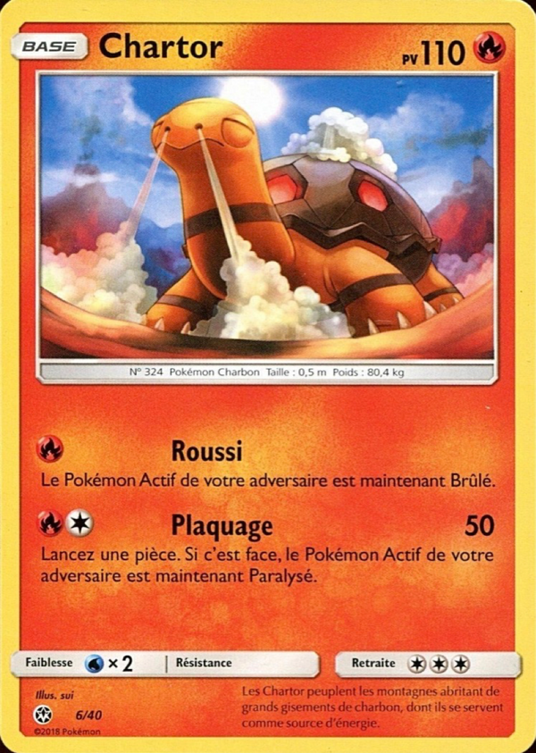 006/040 - Chartor — Carte Pokémon Collection McDonald's 2018 6/40