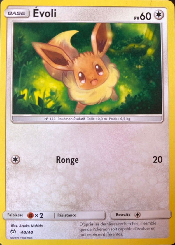 Évoli — Carte Pokémon 40 Collection McDonald's 2019