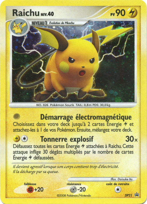 Raichu DP21 - Promos Diamant & Perle - Carte Pokémon