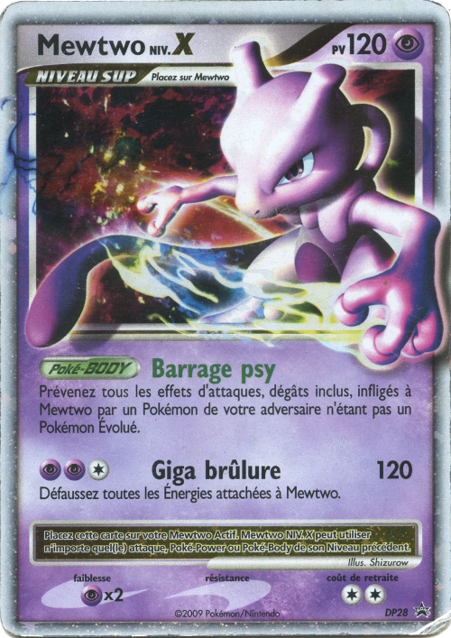 Mewtwo DP28 - Promos Diamant & Perle - Carte Pokémon