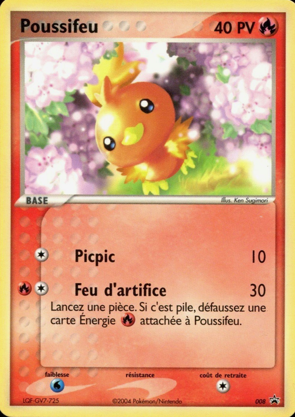 Poussifeu 8 - Promos Nintendo (e-Card) - Carte Pokémon