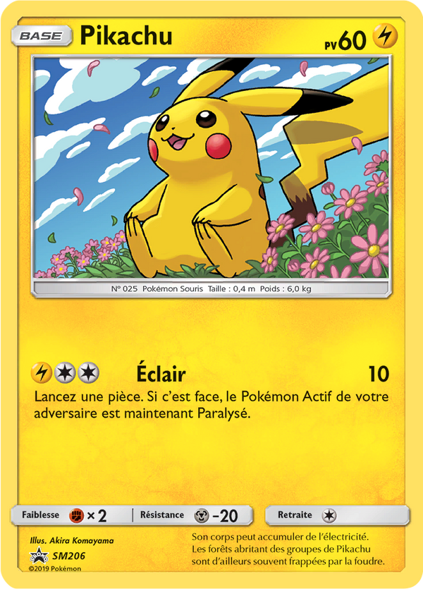 Pikachu SM206 - Promos Soleil & Lune - Carte Pokémon