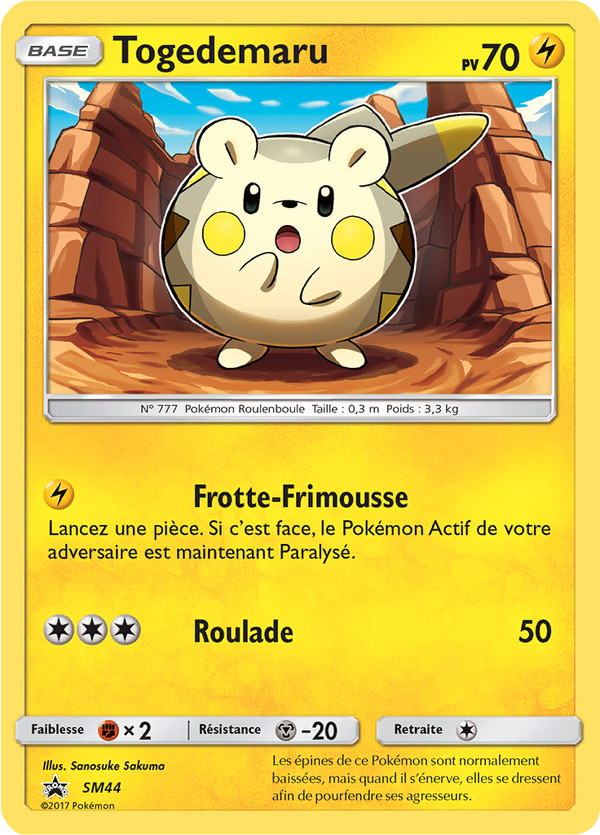 Togedemaru SM44 - Promos Soleil & Lune - Carte Pokémon
