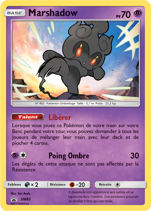 Marshadow SM85 - Promos Soleil & Lune - Carte Pokémon