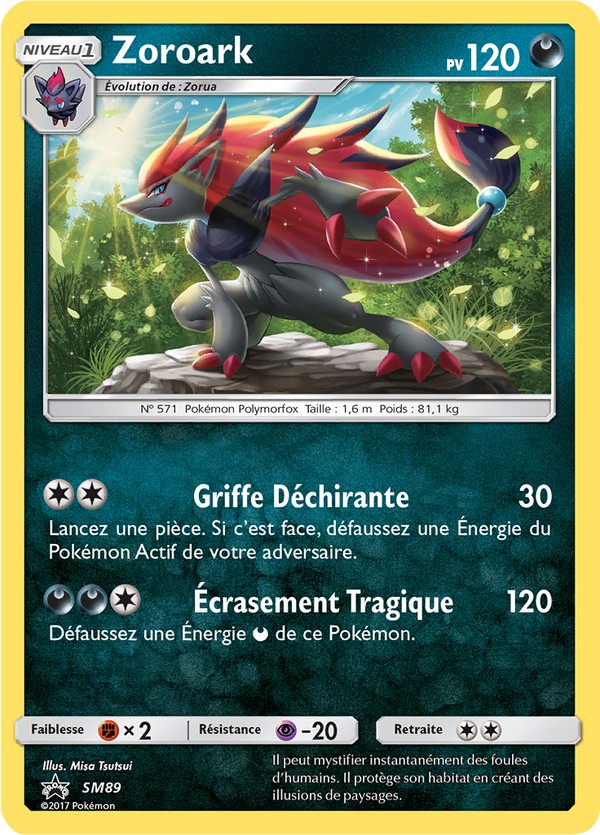 Zoroark SM89 - Promos Soleil & Lune - Carte Pokémon