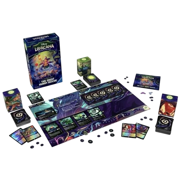 Coffret Équipe Miel à la Rescousse - contenu du coffret Disney Lorcana