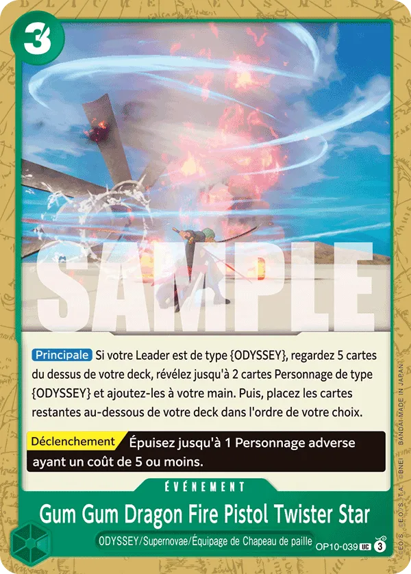 OP10-039 - Gum Gum Dragon Fire Pistol Twister Star