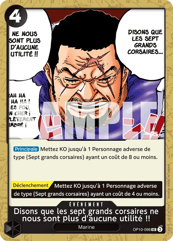 OP10-096 - Disons que les sept grands corsaires ne nous sont plus d'aucune utilité !!