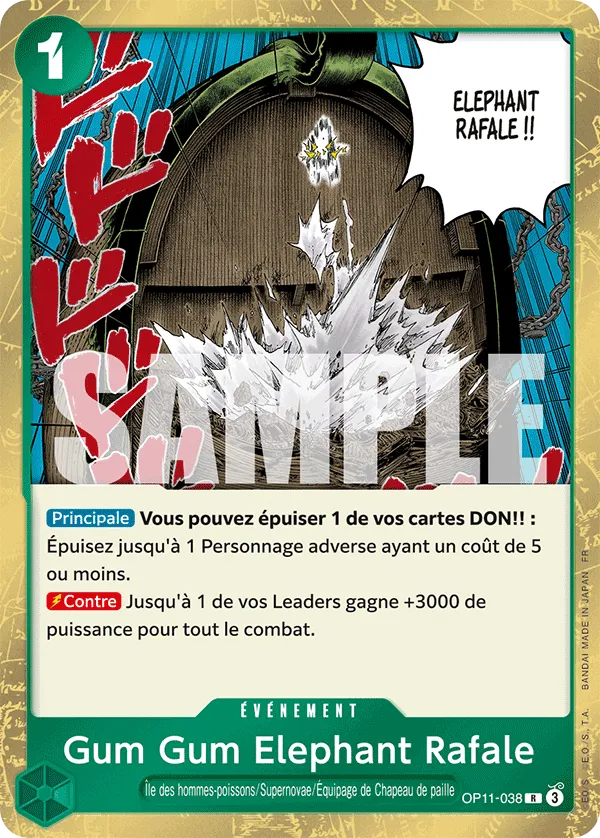 OP11-038 - Gum Gum Elephant Rafale