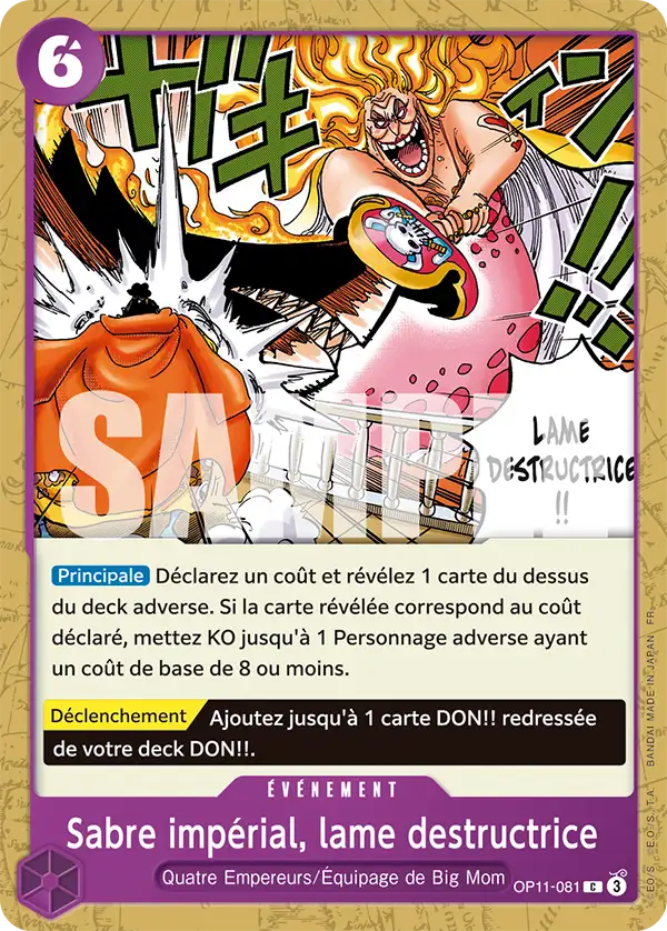 OP11-081 - Sabre impérial, lame destructrice