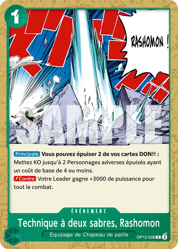 OP12-038 - Technique à deux sabres, Rashomon
