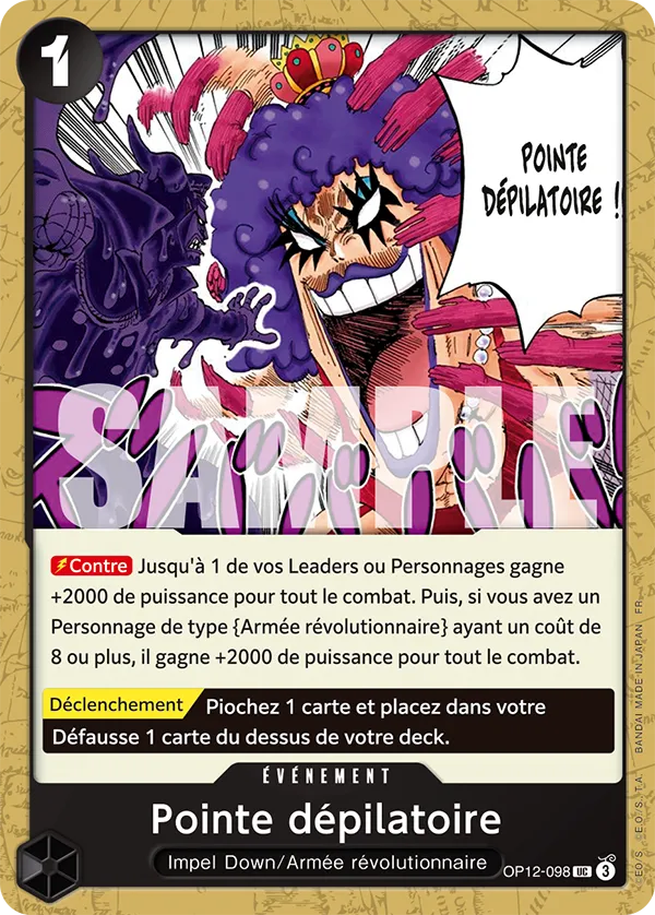 OP12-098 - Pointe dépilatoire