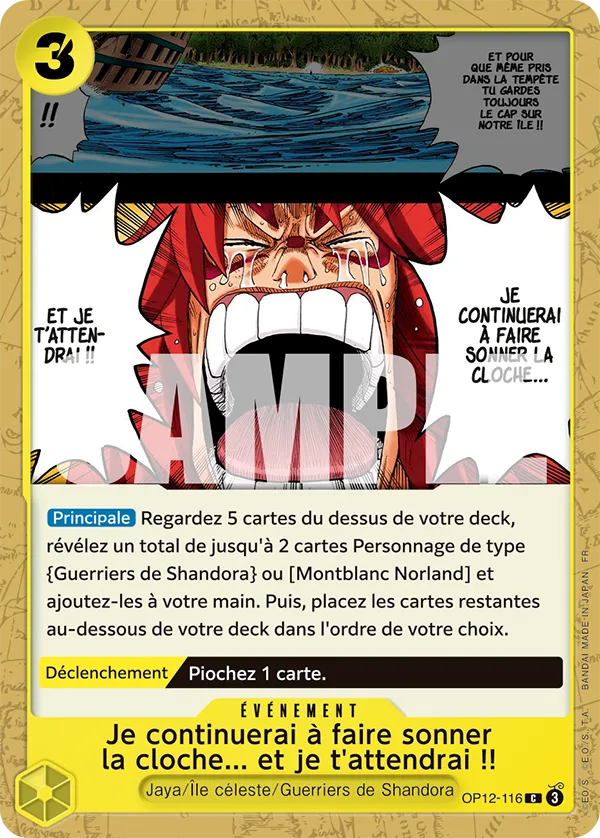 OP12-116 - Je continuerai à faire sonner la cloche... et je t'attendrai !!