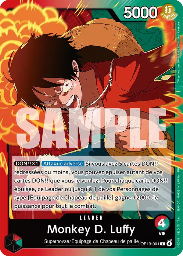 OP13-001 - Monkey D. Luffy