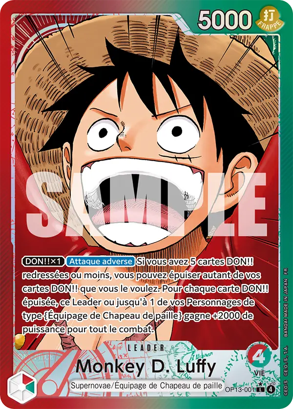 OP13-001 - Monkey D. Luffy V2