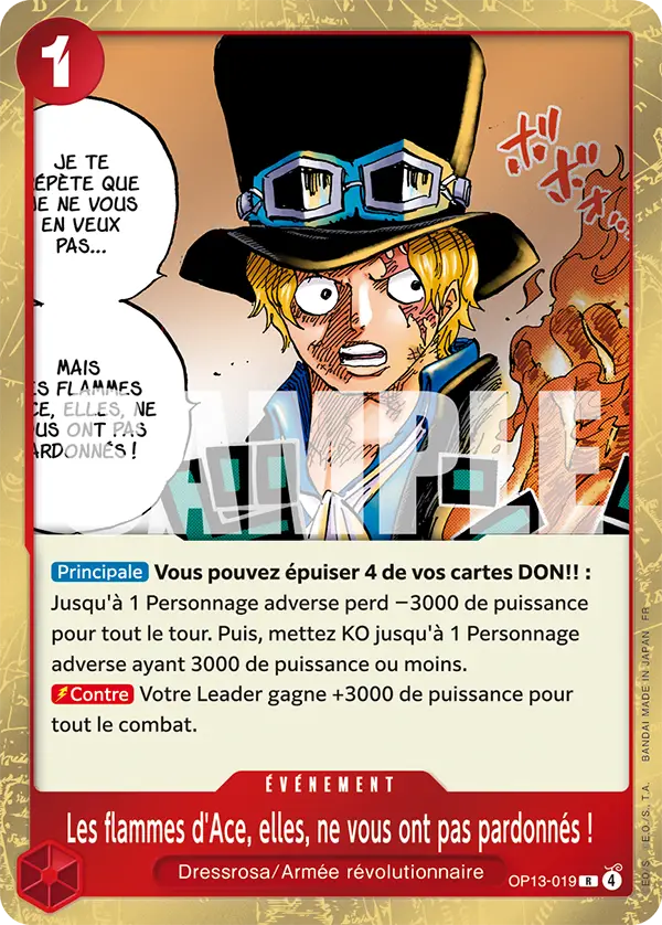 OP13-019 - Les flammes d'Ace, elles, ne vous ont pas pardonnés !