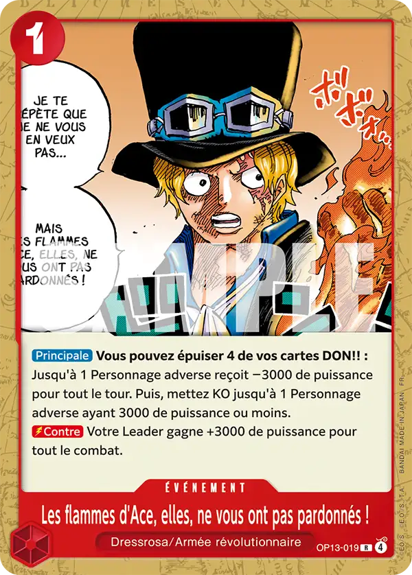 OP13-019 - Les flammes d'Ace, elles, ne vous ont pas pardonnés !