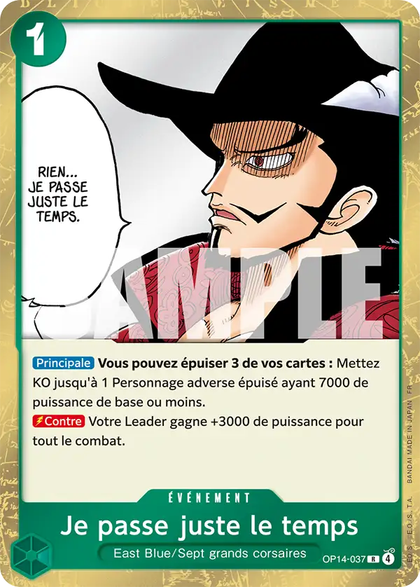 OP14-037 - Je passe juste le temps