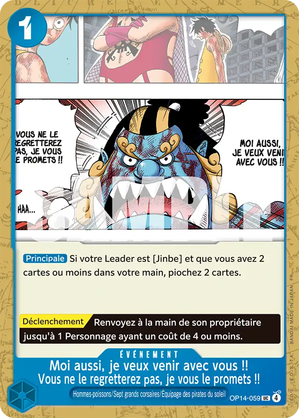 OP14-059 - Moi aussi, je veux venir avec vous !! Vous ne le regretterez pas, je vous le promets !!