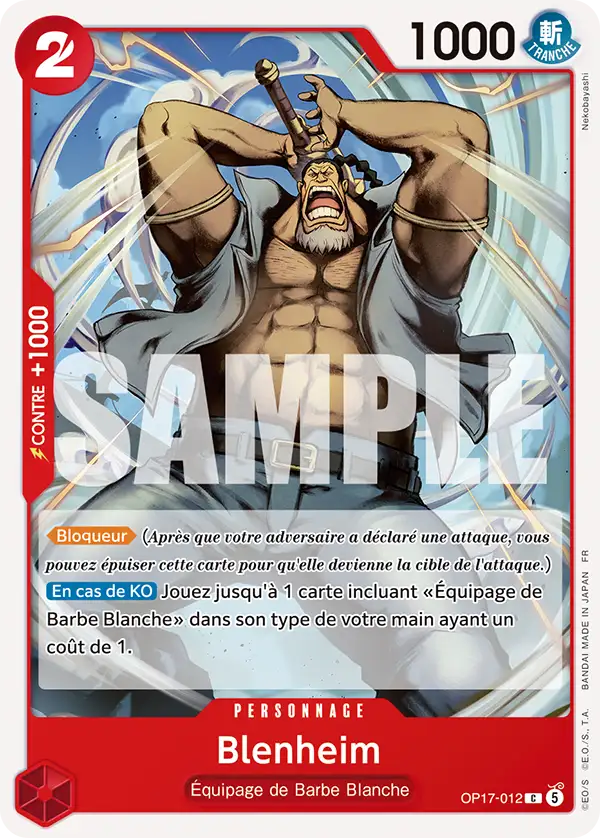 OP17-012 - Blenheim
