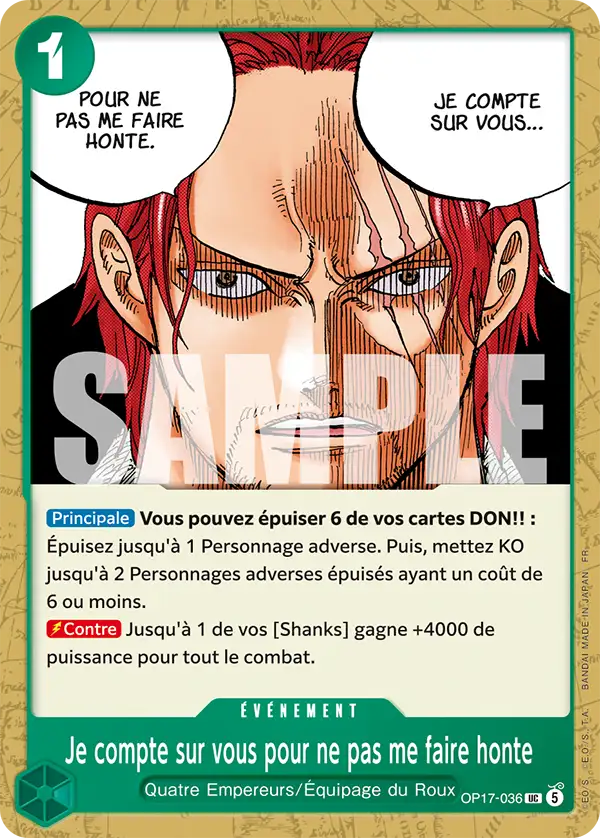 OP17-036 - Je compte sur vous pour ne pas me faire honte