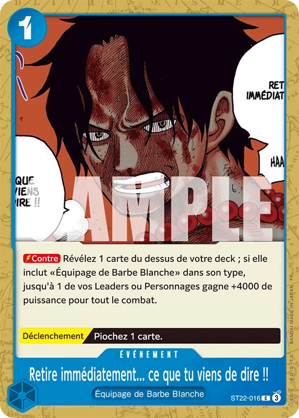 ST22-016 - Retire immédiatement... ce que tu viens de dire !!