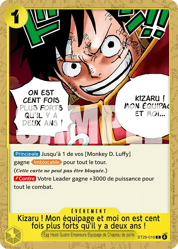 ST29-016 - Kizaru ! Mon équipage et moi on est cent fois plus forts qu'il y a deux ans !