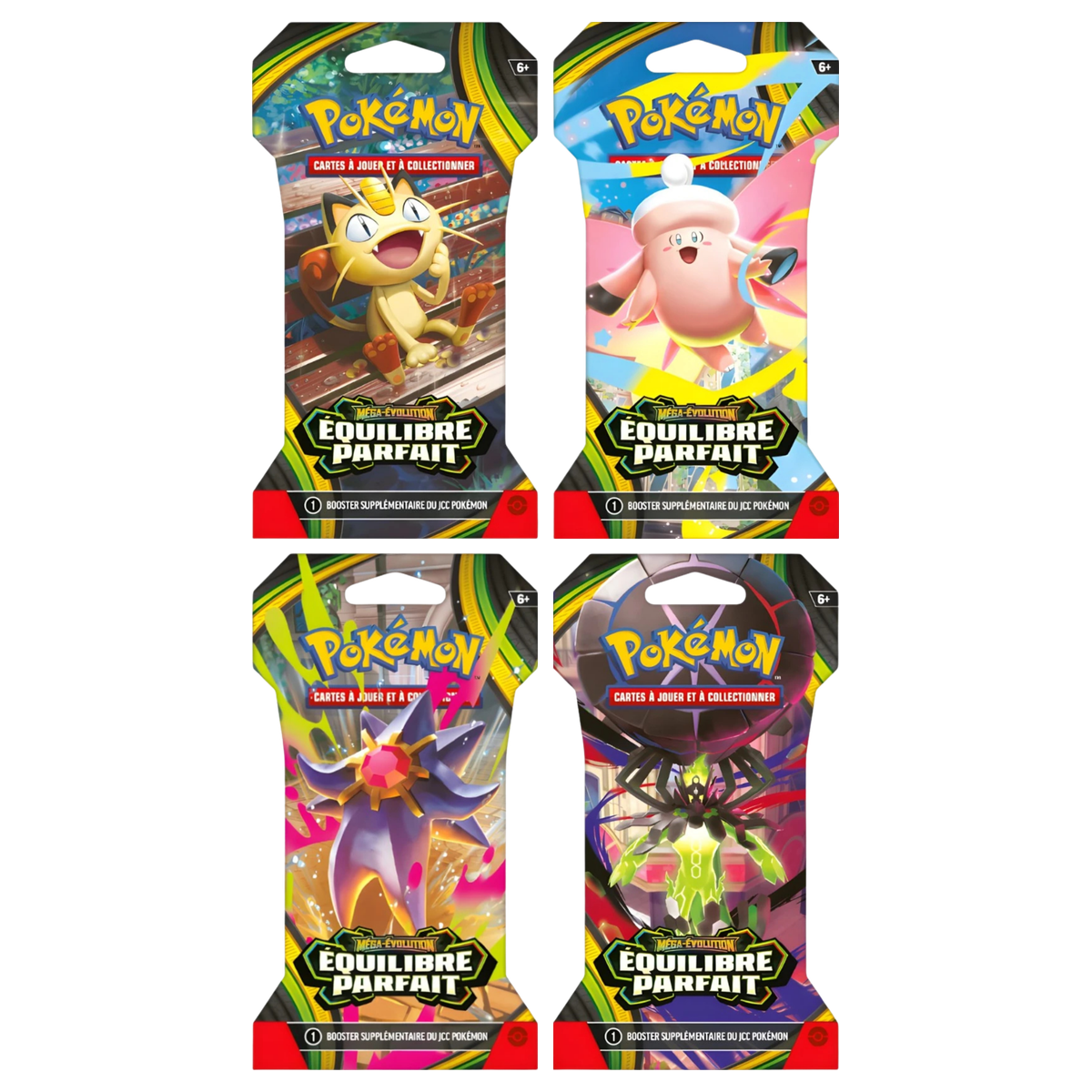 Artset Pokémon Équilibre Parfait : les 4 blisters scellés du set