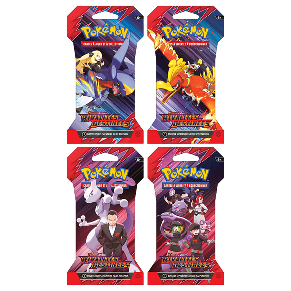 Artset Pokémon Rivalités Destinées : les 4 blisters scellés du set