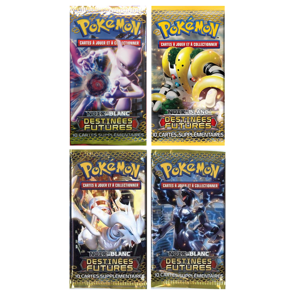 Artset Pokémon Destinées Futures : les 4 boosters scellés du set