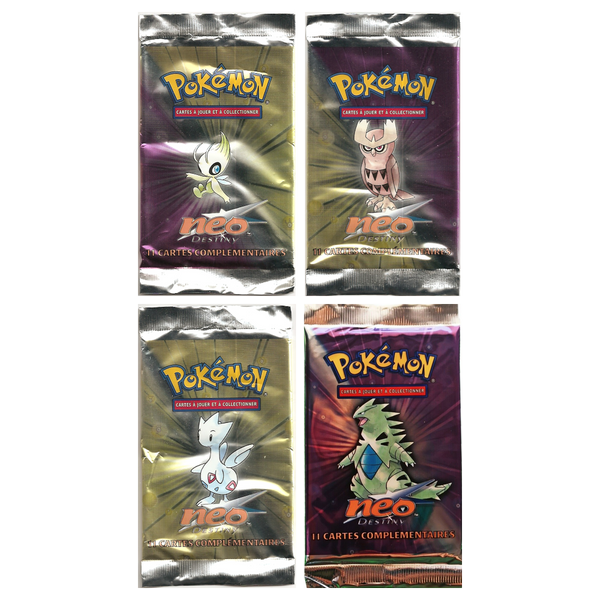 Artset Pokémon Neo Destiny : les 4 boosters scellés du set